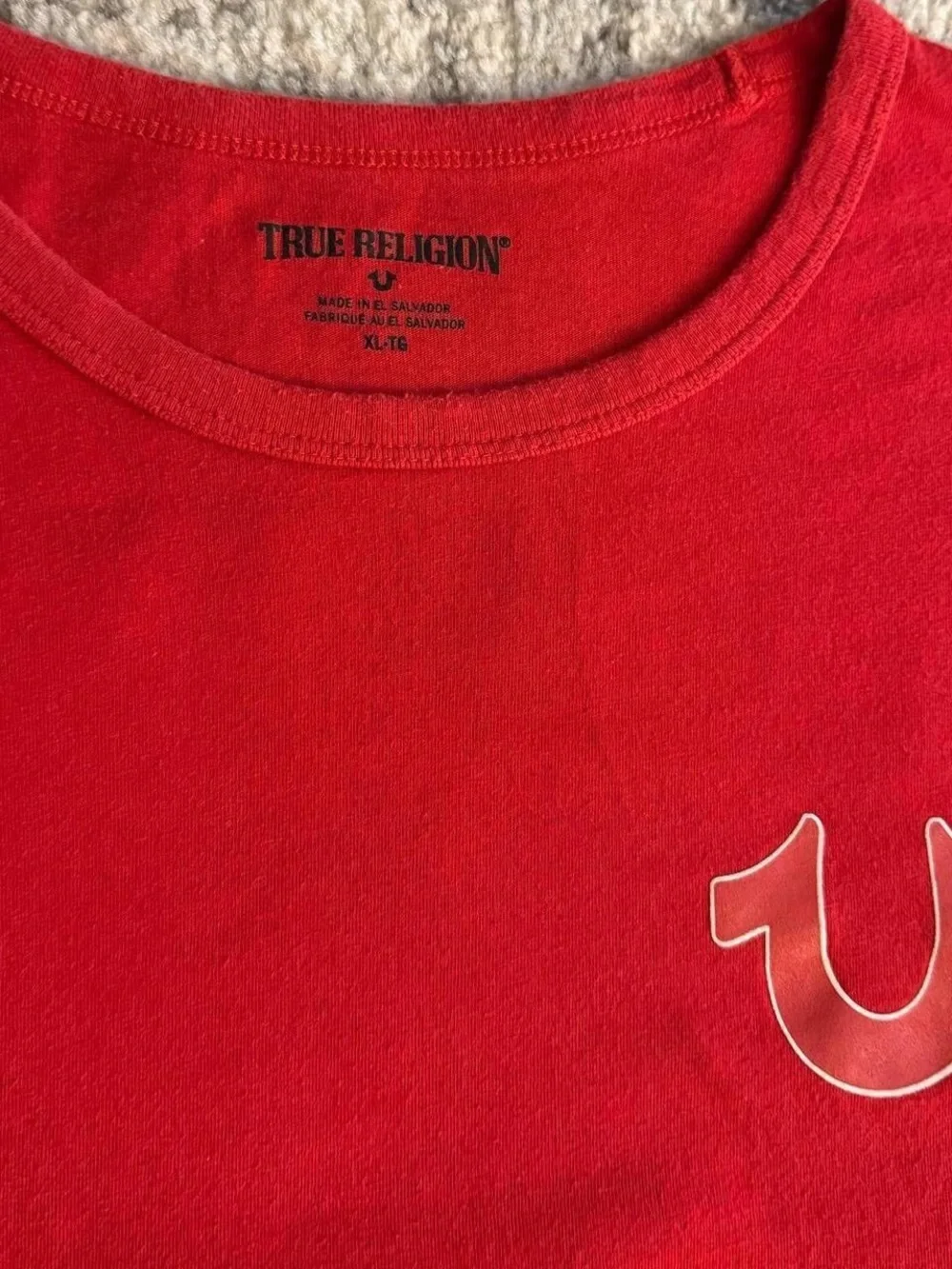 True Religion Red Tee Shirt Size XL